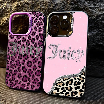 Cool J-JuicysS Couture Pattern Phone Case For iPhone 17 16 15 14 13 12 11 Pro Max XR XS MAX 7 8 PLUS MINI INS Anti Fall Cover