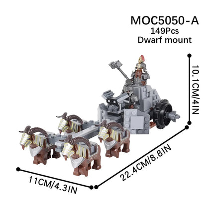 The Lord of the Rings Building Blocks Orc Sauron Gandalf Mini Action Figure Toys