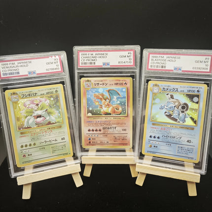 Diy Ptcg Collectible Cards Pokemon 1999 Japanese Psa Graded Holo Trading Cards Charizard Venusaur Blastoise For Collectors