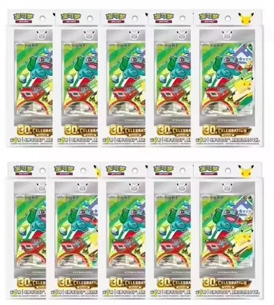 Original Pokemon 30th Vol 2 Anniversary Celebration First Partner Special Illustration Set Vol.1 Vol.2 Simplified Chinese Gifts