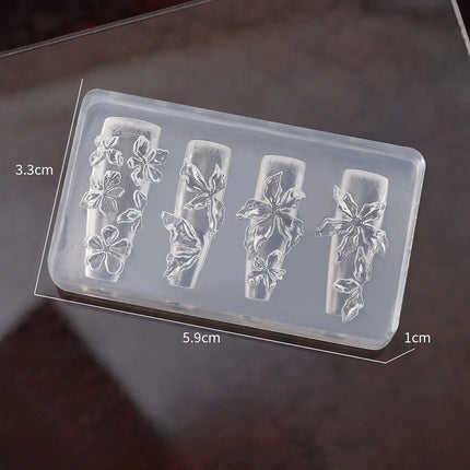 3D Buttons Nail Art Mold Silicone Cute Nail Charms Tool Women DIY Manicure Multi Shapes Button Small Model Resin Buckle Supplies