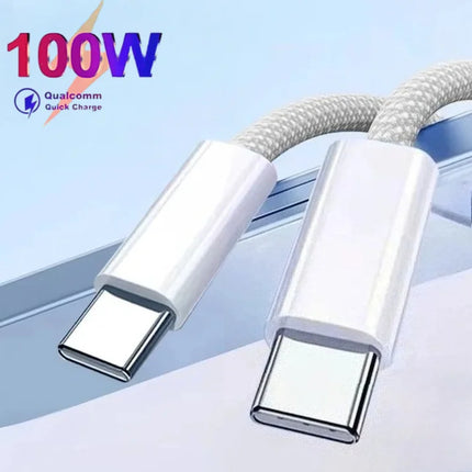5PCS USB C Cable to USB C 100W Fast Charging Charger Cable Supports Fast Charging For iPhone 16 15 17 Samsung Xiaomi Huawei etc