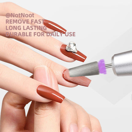 NotNoot 1pc Nail Drill Bit Carbide Cross Tapered Nail Bits 3/32" Nail Drill Accessories Manicure Gel Polish Removal Tool - XF