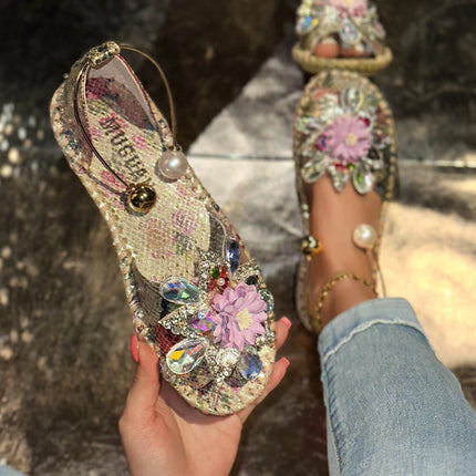 Fashion Flower Decoration Sandals Women Summer New Casual Open Toe Trend Sandals Casual Anti-slip Designer Casual Shoes Women