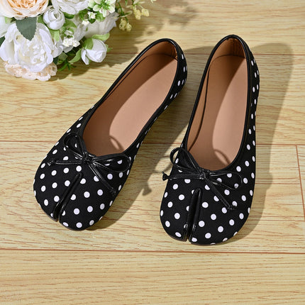 Soft Split Toe Tabi Ballet Flats Women Bowknot Leather Round Toe Ballerina Shoes Low Heel Slip On Loafers Casual Moccasins 2026