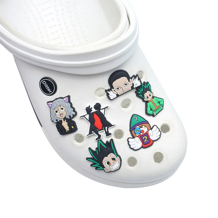 1-16Pcs Hunter Shoe Charms Decoration Slides Clog Sandal Accessorie Garden Shoes Buckle Bracelet Wristband DIY Kids Party Gifts