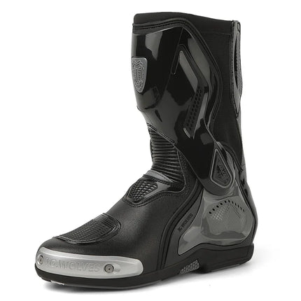 Men's Motorcycle Boots High Top Windproof, Waterproof, Anti-collision Motorcycle Boots Breathable, Anti-skid, Safe Outdoor Ridin