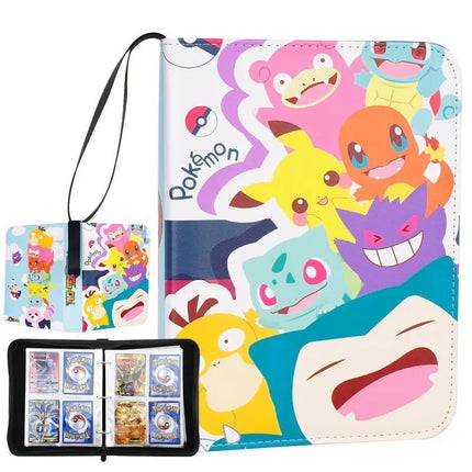 Pokemon 4or9 Pocket Card Album Binder Pokemon Verzamelmap 400or900 Capacity Trading Card Storage BookPU Cover Cartoon Gift