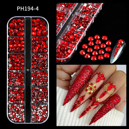 12Grids Mini Caviar Beads Nail Art Decorations Metal Gold/Silver Micro Ball Nail Charms Magnetic Pen 0.5~3mm Ball Nail Jewelry