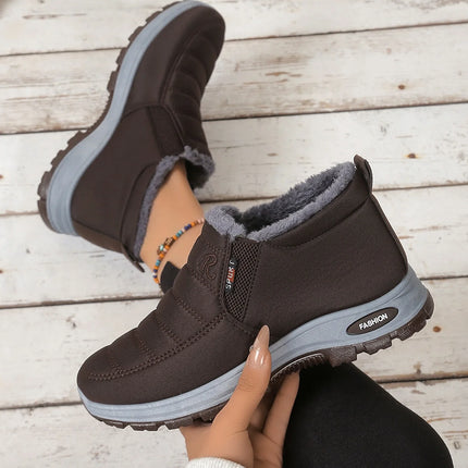 Men Women Unisex Super Warm Winter Snow Boots Thick Sole Arctic Insulated Ankle Boots Heat Lock Lining Solid Outdoor Footwear