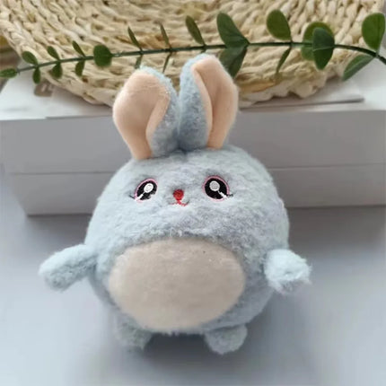 Cute Animal Plush KeyChains Stuffed Panda Little Tiger Key Chain Pendant Simulation Tiger Doll Plush Toy  Gifts