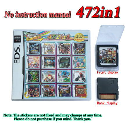 Pokemon 4300 in 1 Compilation Game Cards DS NDS 3DS 3DS NDSL Game Cartridge Card Video Game Handheld Player (R4 card)