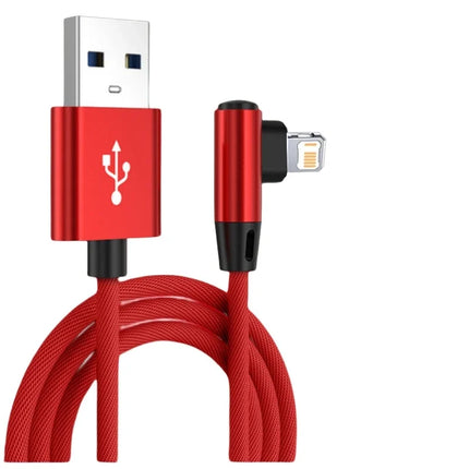 90 Degree USB Cable For iPhone 14 13 12 11 Pro Max X XR 6s 7 8 Plus 2m 3m Lead Mobile Phone Fast Charging Cord - product imag