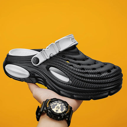 Plus Size 47 Summer Men Sandals Clogs Outdoor Garden Clogs Hole Shoes Male Casual Shoes Water Shoes Comfort Home Soft Slippers