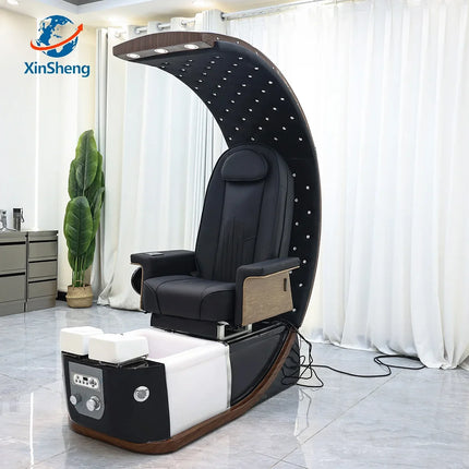 XinSheng Pedicure Chair Salon Chairs SPA Furniture Back Massage Chair Pedicure Stool Nail Sofa Couch Foot Bath Foot Soaking