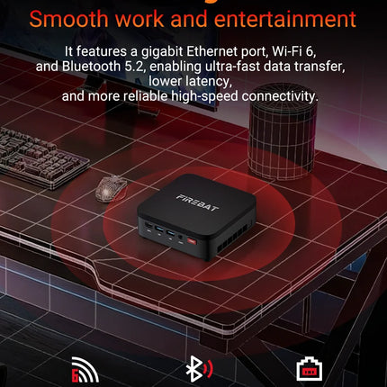 Firebat R3 Mini Pc Amd Ryzen7 7730U Ryzen5 7430U Ryzen3 4300U Lpddr4 16Gb Ram M.2 Sata 512Gb Ssd Wifi6 Bt5.2 1000m Lan Windows11 Portable Desktop Computer