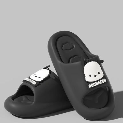 Sanrio Kuromi Cartoon Women's Cloud Slides, Breathable Non-Slip Indoor/Outdoor Slides with Cute Kawaii Design