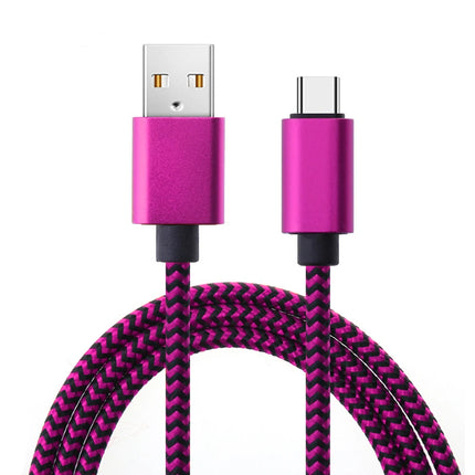 USB USB-C Cable Date Sync 2.4A Fast 1M 2M 3M Charging Nylon Braided Wire Charger Cable For Samsung Huawei Android - product i
