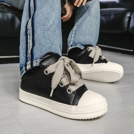 New Designer Men's Parkour Shoes Breathable Comfortable Casual Sneakers Low-top Height-enhancing Vulcanized Shoe Tenis Masculino