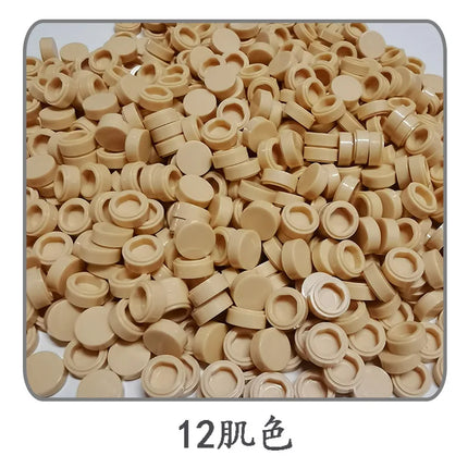 1000pcs/lot Tile 1x1 Round 98138 Special Brick MOC Building Block Small Particle Bricks Parts Compatible with 98138 LOGO Toys