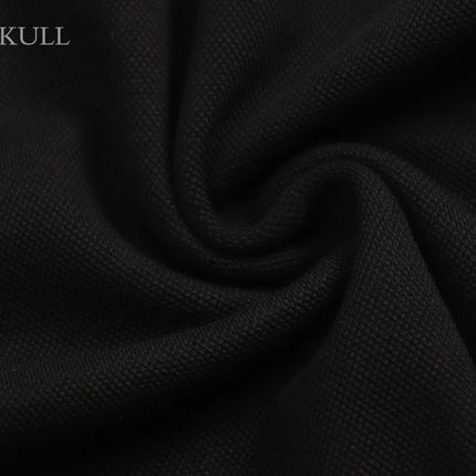 PLEIN SKULL Heavy Industry Embroidered Men's Fashion Short Sleeve Top Summer Gothic Fitness T-shirt Breathable Casual Sports Tee