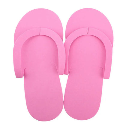 12/24/36 Pairs Random Color Men Women Slippers Foam Disposable Slippers For Salon Spa Hotel Pedicure Foot Flip Flop Slipper