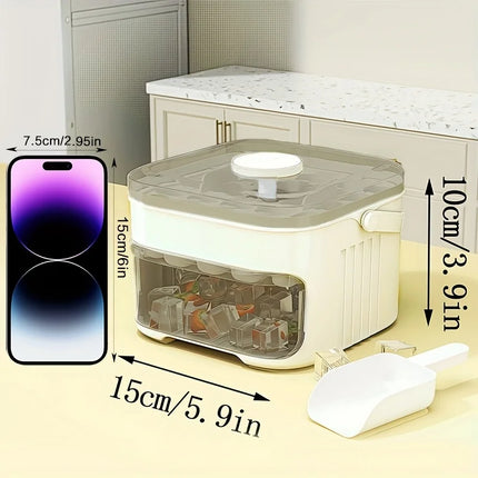 50-Cell Push-Type Ice Tray, Quick-Freeze, Food-Grade PP, Summer Home Must-Have