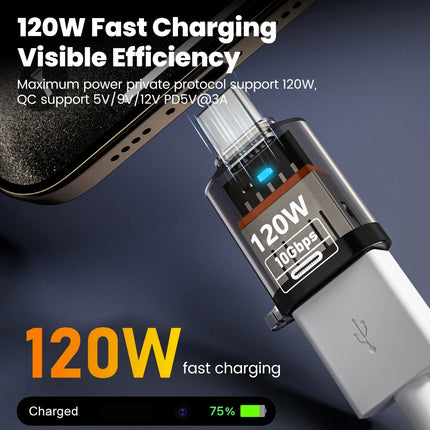 Olaf 120W USB-C To USB A OTG Adapter USB 3.2 to USB-C Fast Charging Connector For iPhone 15 16 MacBook iPad Huawei - product