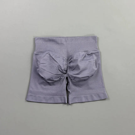 HISTELLO Gym Shorts 4.5" Women Fitness Sports Biker Shorts Low Waist Running Pants Workout Scrunch Butt Yoga Seamless Leggings