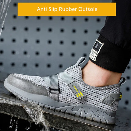 Breathable Summer safety shoes anti-puncture safety work sneakers plastic toe safety shoes 6kv insulated electrician work shoe