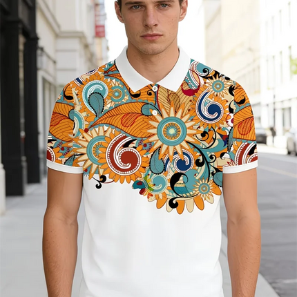 Space Astronaut Skeleton Golf Polo Shirts Lightweight Quick Dry Casual Collared Tee For Men Street Style Daily Wear Man T Shirt