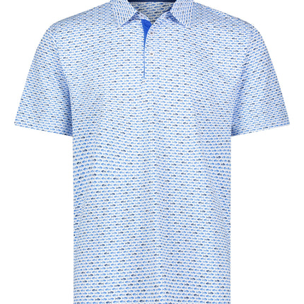 Tuna Performance Polo Light Blue Navy