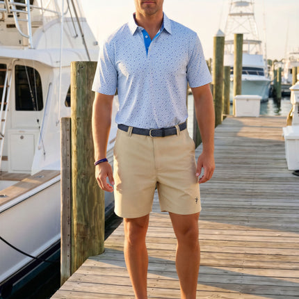 Tuna Performance Polo Light Blue Navy