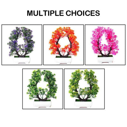 New Artificial Plants Pine Bonsai Potted  Decorative Green Small Trees Fake Flowers Ornament For Home Garden Decoration