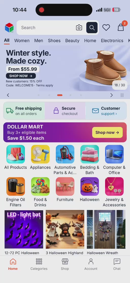 BSM MART app shopping video