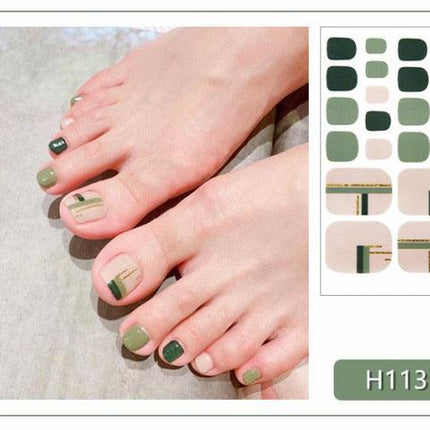 Toe Nail Sticker Wraps Adhesive Decals Toenail Polish Strips DIY Pedicure Foot Decals Manicure Strips Decals Full Wraps Women Glitter Toenail Nail Polish Strips Decals Full Wraps Self Adhesive Toe Nail Tip Full Toe Nail Wraps Feet Decorations