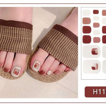 Toe Nail Sticker Wraps Adhesive Decals Toenail Polish Strips DIY Pedicure Foot Decals Manicure Strips Decals Full Wraps Women Glitter Toenail Nail Polish Strips Decals Full Wraps Self Adhesive Toe Nail Tip Full Toe Nail Wraps Feet Decorations