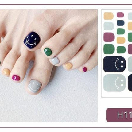 Toe Nail Sticker Wraps Adhesive Decals Toenail Polish Strips DIY Pedicure Foot Decals Manicure Strips Decals Full Wraps Women Glitter Toenail Nail Polish Strips Decals Full Wraps Self Adhesive Toe Nail Tip Full Toe Nail Wraps Feet Decorations