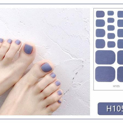 Toe Nail Sticker Wraps Adhesive Decals Toenail Polish Strips DIY Pedicure Foot Decals Manicure Strips Decals Full Wraps Women Glitter Toenail Nail Polish Strips Decals Full Wraps Self Adhesive Toe Nail Tip Full Toe Nail Wraps Feet Decorations